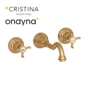 Lavabo melangeur mural chambord s/meca a/v up&d vx bronze ma - CRISTINA ONDYNA CH24293 