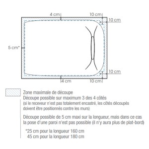 Receveur extra-plat 90X90 Kinediva Blanc - KINEDO RD180
