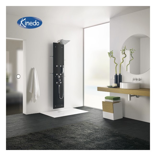  Colonne de douche Aquaglass Noir - KINEDO CD220N