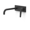 Façade mitigeur lavabo Noir mat FUJI - TRES 28130024NM