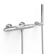 Robinet thermostatique mural pour baignoire et douche Chrome - TRES 19017479 