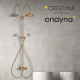 Colonne de douche chambord retro complete vieux bronze mat - CRISTINA ONDYNA CH17393