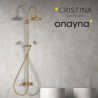 Colonne de douche chambord retro complete vieux bronze mat - CRISTINA ONDYNA CH17393