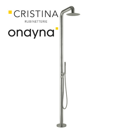 Colonne de douche piscine inox - CRISTINA ONDYNA CLAI105128 