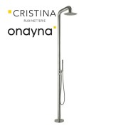 Colonne de douche piscine inox  - CRISTINA ONDYNA CLAI105128 