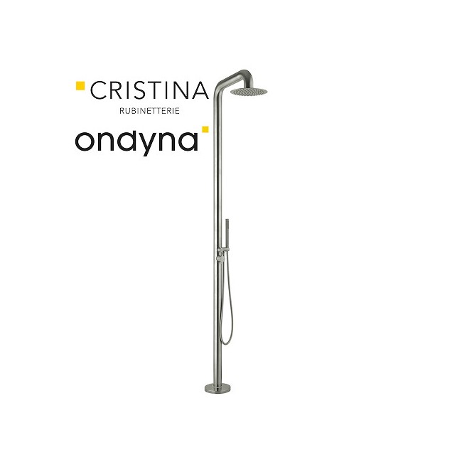 Colonne de douche piscine inox  - CRISTINA ONDYNA CLAI105128 
