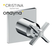 Façade externe cross road pour robinet d'arret chrome - CRISTINA ONDYNA CR71051 