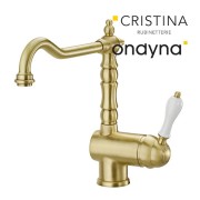 Évier farfalle retro bec orientable vieux bronze mat - CRISTINA ONDYNA FR13393 