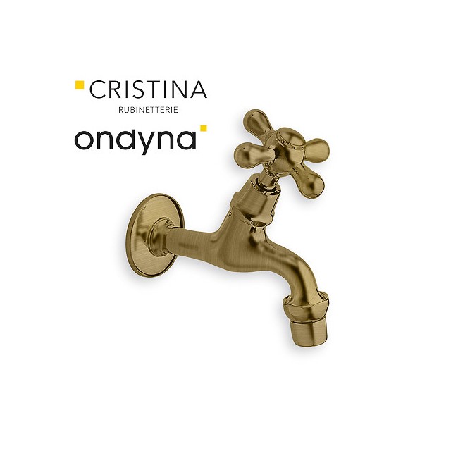 Robinet de puisage mural impero vieux bronze - CRISTINA ONDYNA IM65293 