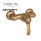 Mélangeur douche museo vieux bronze mat - CRISTINA ONDYNA MU12093