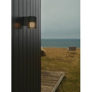 Applique murale - ALUDRA - Aluminium - Seaside anthracite -  E27 DESIGN FOR THE PEOPLE 2118011250 