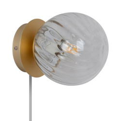 Chisell Væg E14 Messing/Klar - NORDLUX 2312111035 
