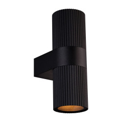 Kyklop Ripple Væg Gu10 Sort - NORDLUX 2318051003 