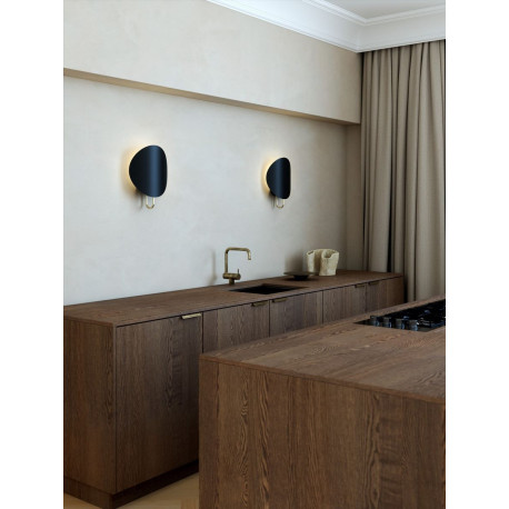 Spargo Væg E27 Sort/Messing - NORDLUX 2320361003 