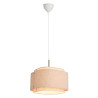 Takai Pendel E27 Bruneret Messing/Stof - NORDLUX 2320403018 
