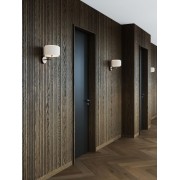 Takai Væg E27 Bruneret Messing Beige Skærm - NORDLUX 2320421018 