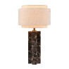 Takai Bord E27 Brun Marmor/ Beige Skærm - NORDLUX 2320445018 