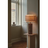 Takai Bord E27 Brun Marmor/ Beige Skærm - NORDLUX 2320445018 