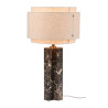 Takai Bord E27 Brun Marmor/ Beige Skærm - NORDLUX 2320445018 