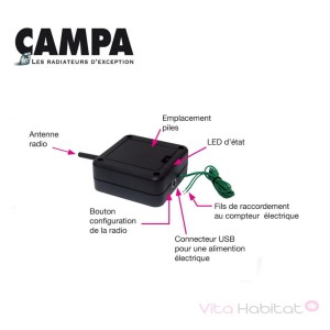 Module COMPTEUR pour appareils AIRELEC Smart ECOcontrol - A692660