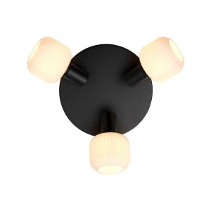 Plafonnier - MILFORD - Verre - Noir -  E14 NORDLUX 2412606003 