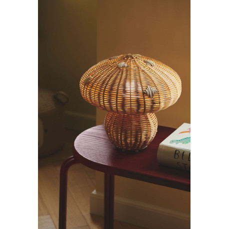 Lampe à poser - ALLIE - Rotin - Nature (marron) -  E27 NORDLUX 2412765060 
