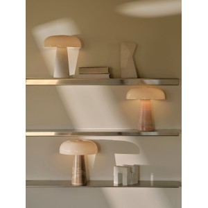 Lampe à poser - GLOSSY - Marbre - Blanc - E14 DESIGN FOR THE PEOPLE 2520015001 