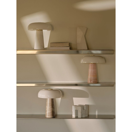 Lampe à poser - GLOSSY - Marbre - Beige - E14 DESIGN FOR THE PEOPLE 2520015009 