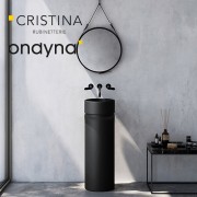 Vasque lave mains sur pied oke blackmat - CRISTINA ONDYNA OKE13 