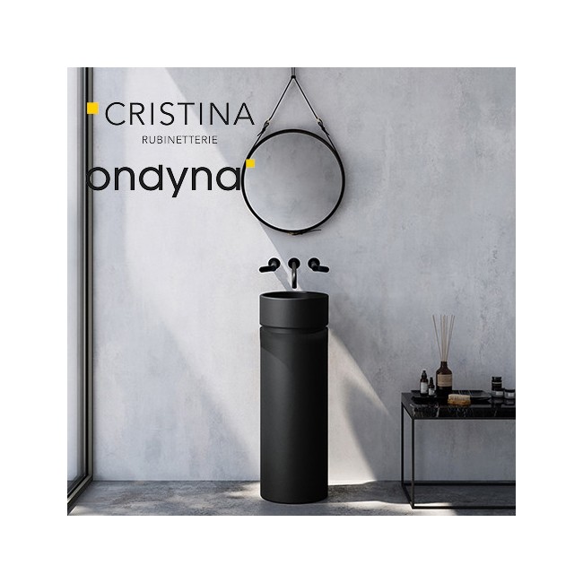 Vasque lave mains sur pied oke blackmat - CRISTINA ONDYNA OKE13 