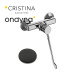 Mélangeur douche clinic poignee pmr black mat - CRISTINA ONDYNA PC40113