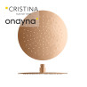Pomme de douche sandwich inox rond d 25 cm anticalcaire - CRISTINA ONDYNA PD04834P 