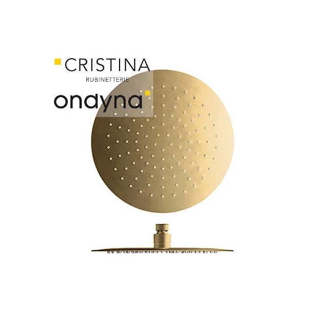 Pomme de douche sandwich inox rond d 25 cm anticalcaire - CRISTINA ONDYNA PD04896P 