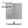 Pomme de douche sandwich inox carre d 25 cm anticalcaire - CRISTINA ONDYNA PD09877 