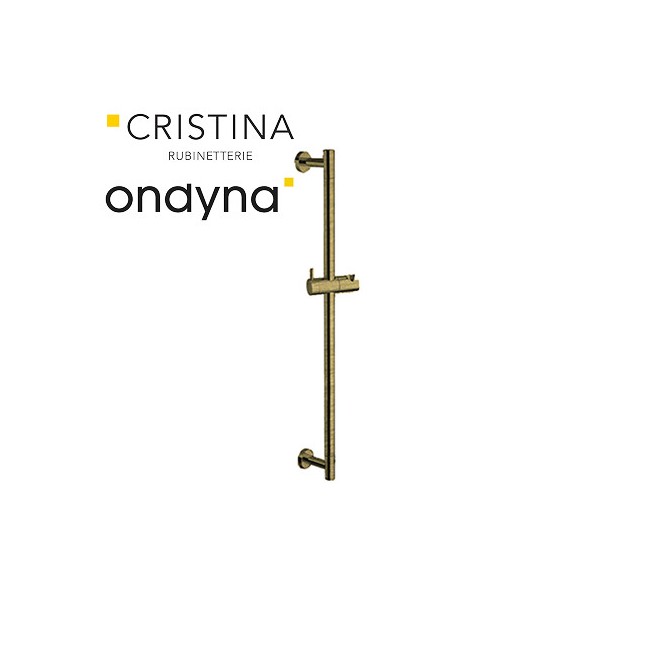 Barre de douche seule 60 cm vieux bronze - CRISTINA ONDYNA PD07093 