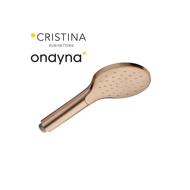 Douchette monojet ronde or rose brosse - CRISTINA ONDYNA PD18434P 