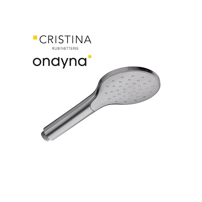 Douchette monojet ronde metal brosse - CRISTINA ONDYNA PD18477 