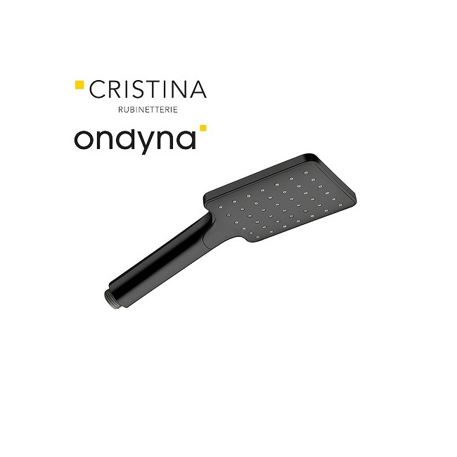 Douchette monojet carree blackmat - CRISTINA ONDYNA PD18513 