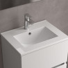 Meuble et vasque de salle de bain Noja 600 WHITE SATIN - SALGAR 106107