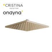 Pomme de douche carree 30x30 laiton vieux bronze mat - CRISTINA ONDYNA PD55793 