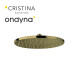 Pomme de douche ronde diametre 30 laiton vieux bronze mat - CRISTINA ONDYNA PD55893