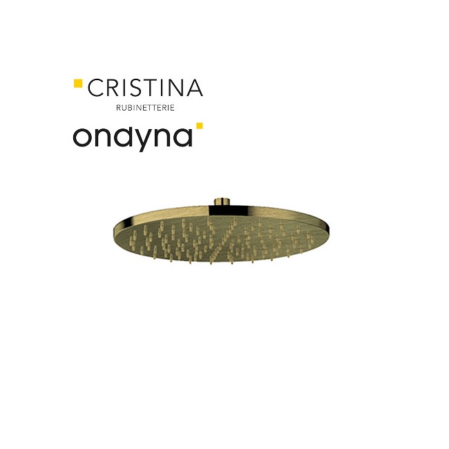 Pomme de douche ronde diametre 30 laiton vieux bronze mat - CRISTINA ONDYNA PD55893 