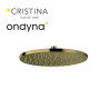 Pomme de douche ronde diametre 30 laiton vieux bronze mat - CRISTINA ONDYNA PD55893
