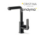 Mitigeur lavabo prime bec haut c 3 vidage plastique blackmat - CRISTINA ONDYNA PE22813