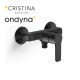 Mitigeur douche prime c 2 black mat - CRISTINA ONDYNA PE40113