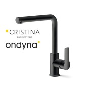 Mitigeur evier prime c3 bec orientable black mat  - CRISTINA ONDYNA PE51113 