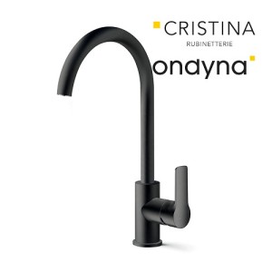 Mitigeur evier prime bec haut c 3 black - CRISTINA ONDYNA PE52213 