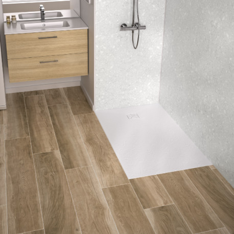 Receveur extra-plat 120X70 Kinecity Blanc PN24 - KINEDO RD1328