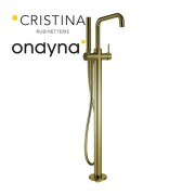 Mitigeur bain douche monocolonne phi or brosse - CRISTINA ONDYNA PH18996P 