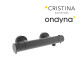 Douche phi thermostatique blackmat - CRISTINA ONDYNA PH45113